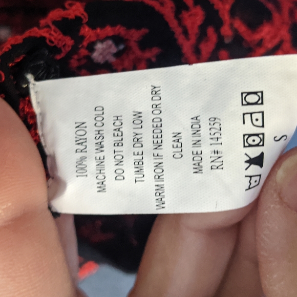 Eyes Of Simone Embroidered Bohemian Black Tunic Dress Size Small - Picture 10 of 12